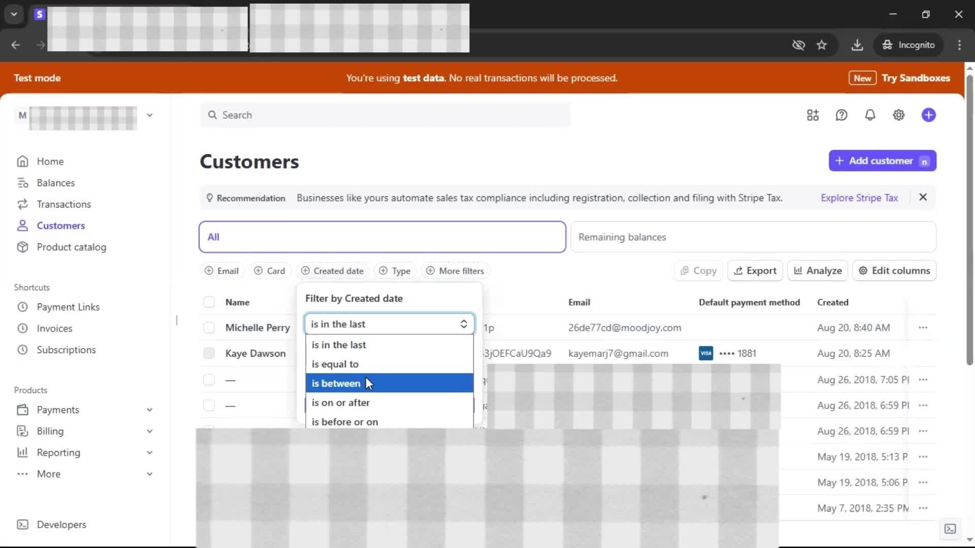 CRM screenshot