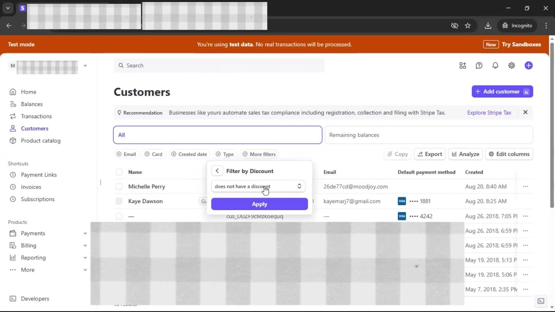 CRM screenshot