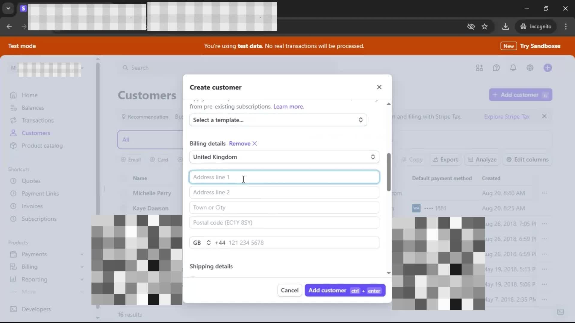 CRM screenshot