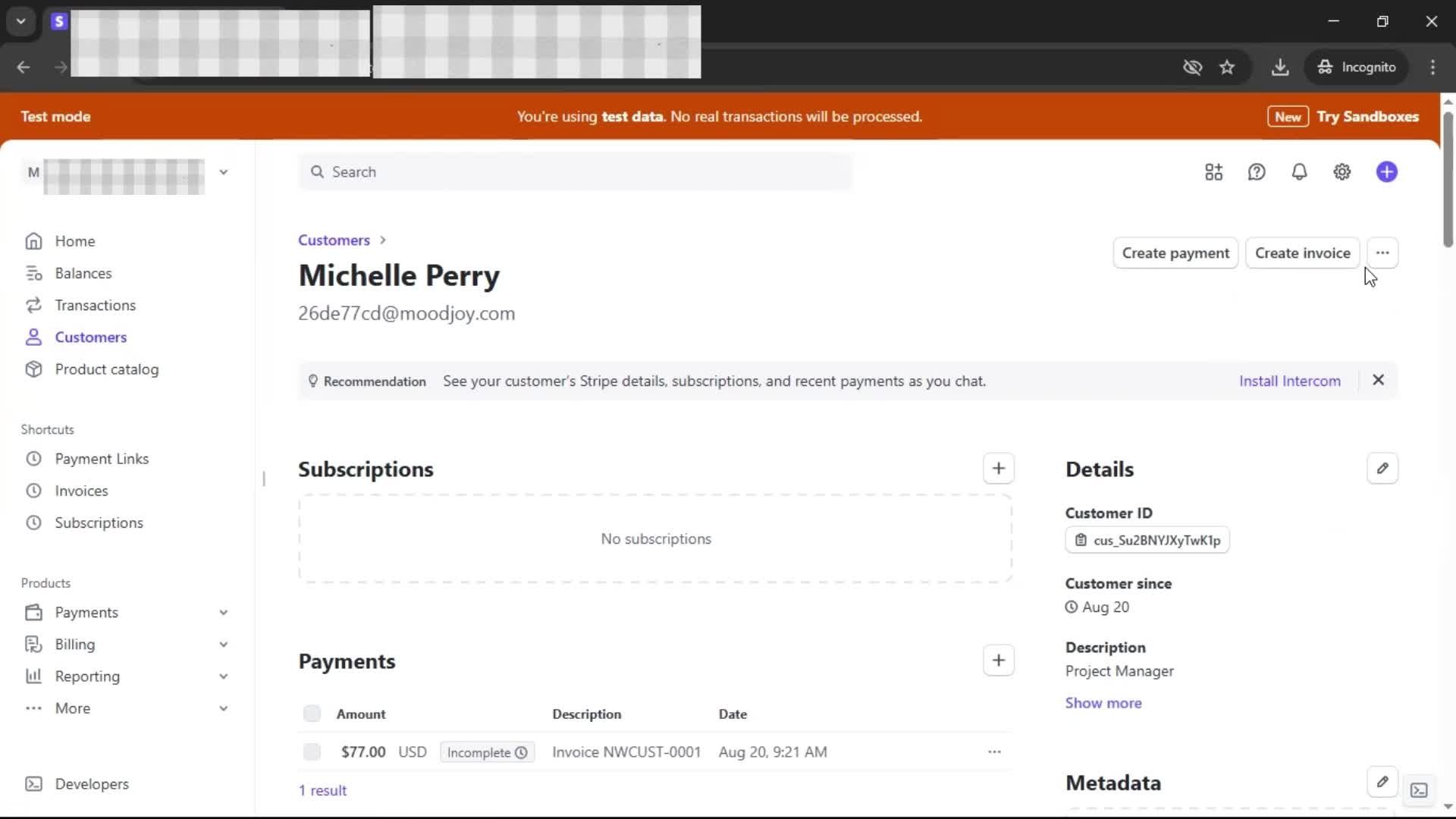 CRM screenshot