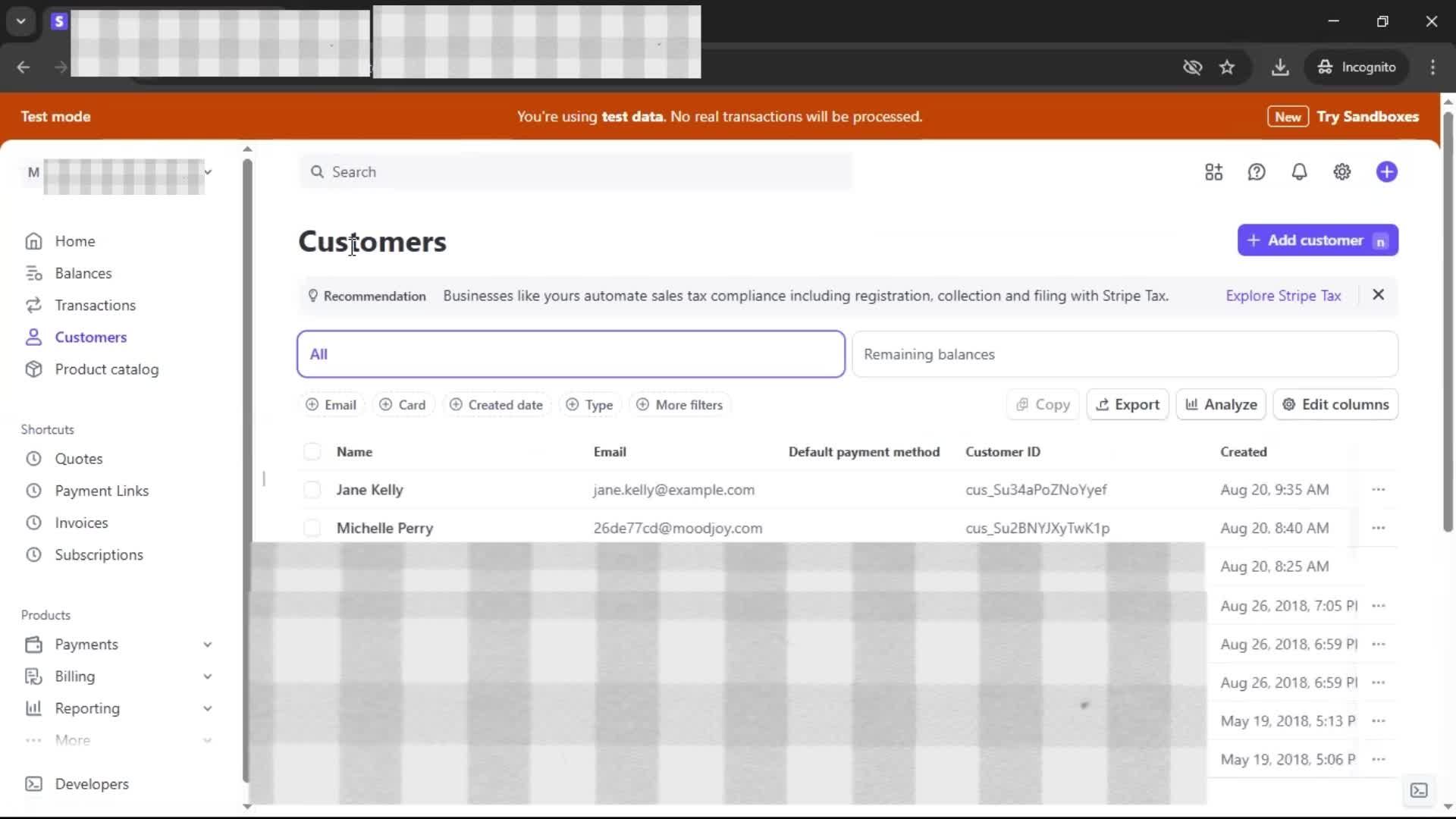 CRM screenshot