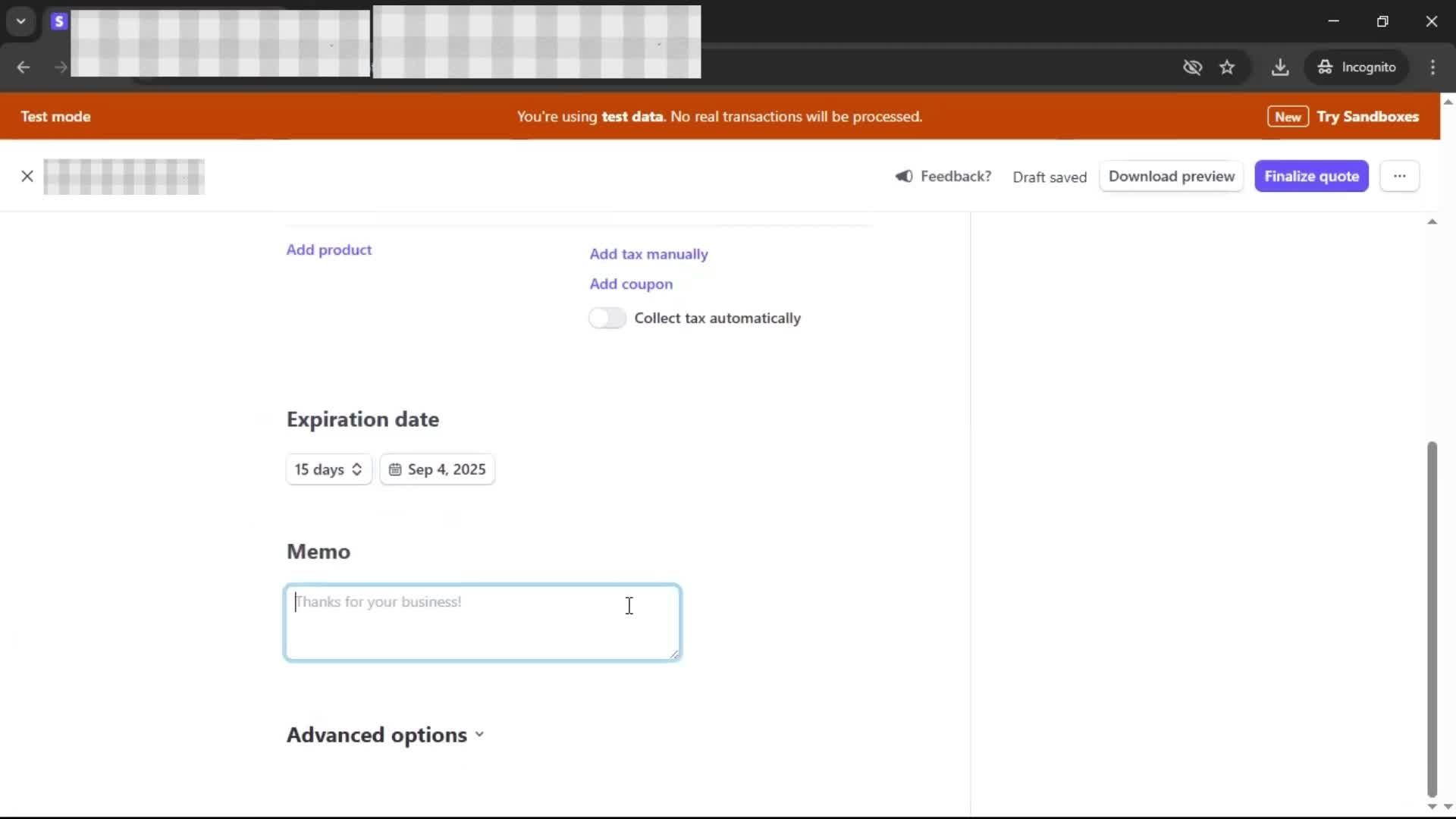 CRM screenshot