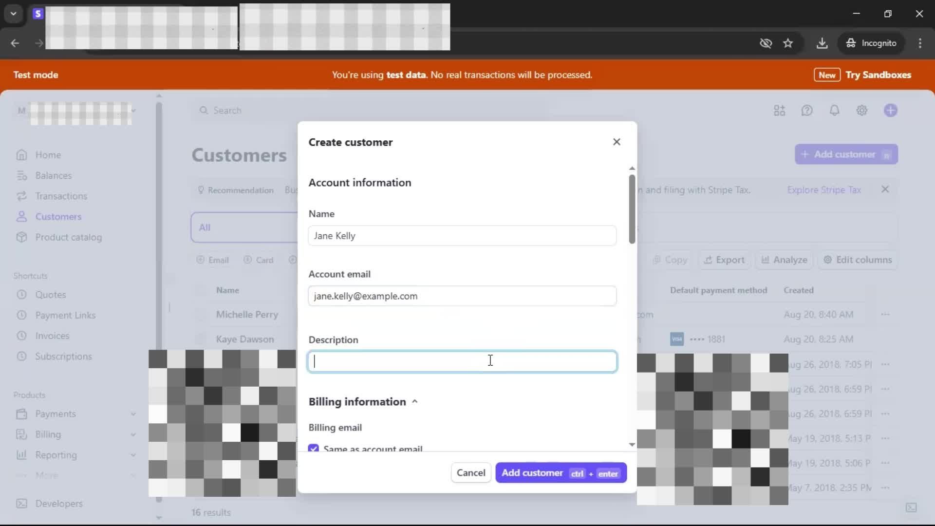 CRM screenshot
