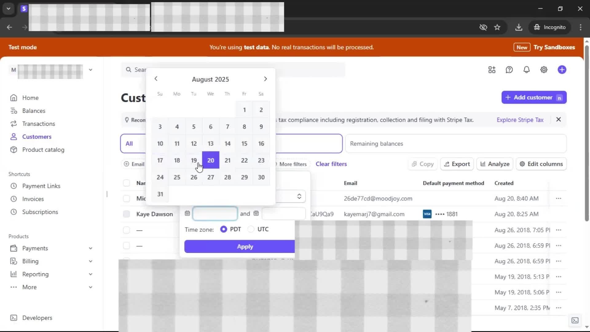 CRM screenshot