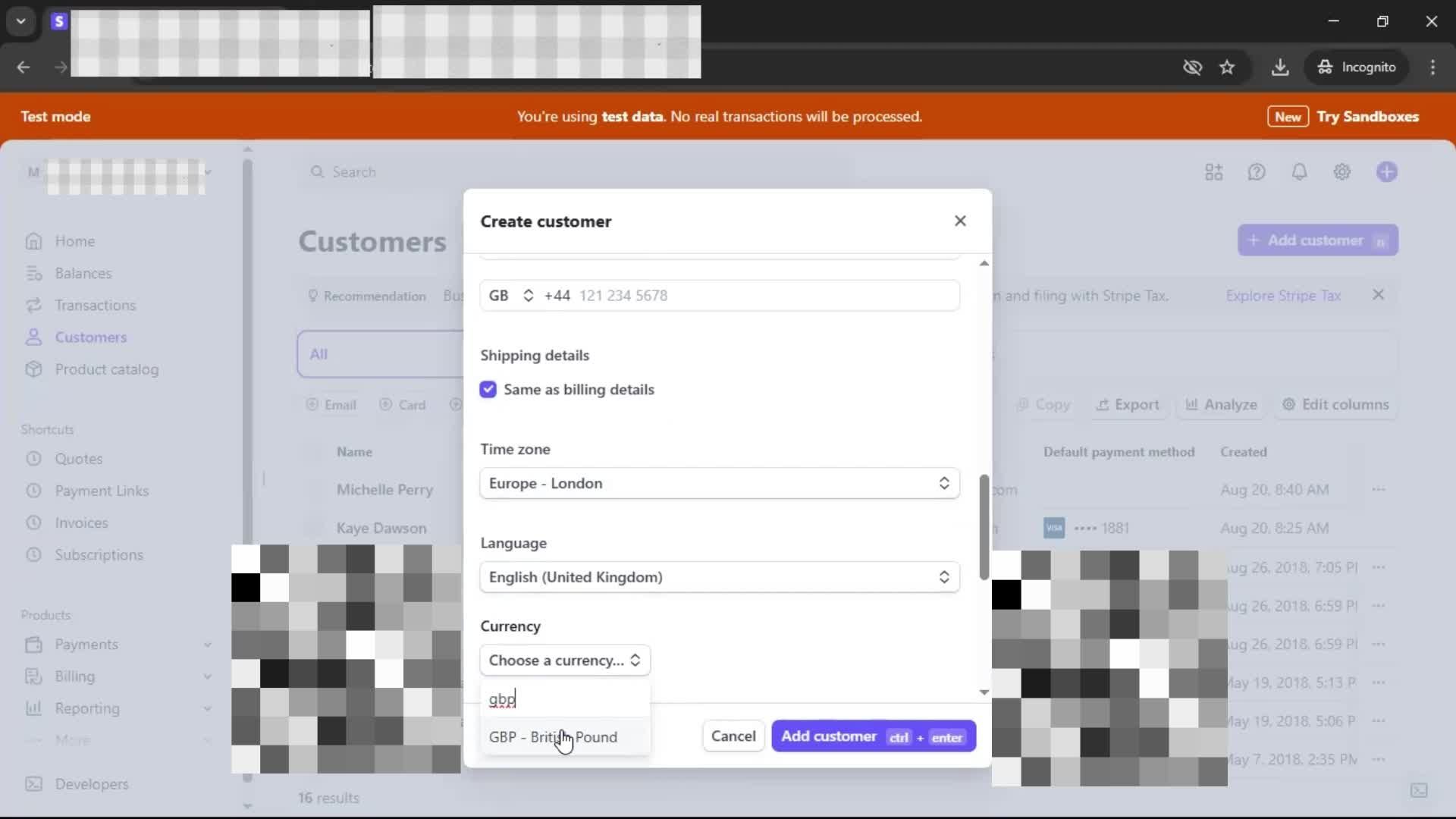 CRM screenshot