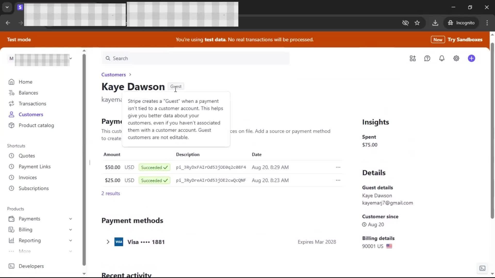 CRM screenshot