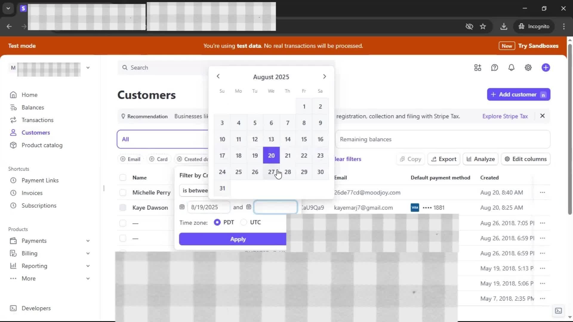 CRM screenshot