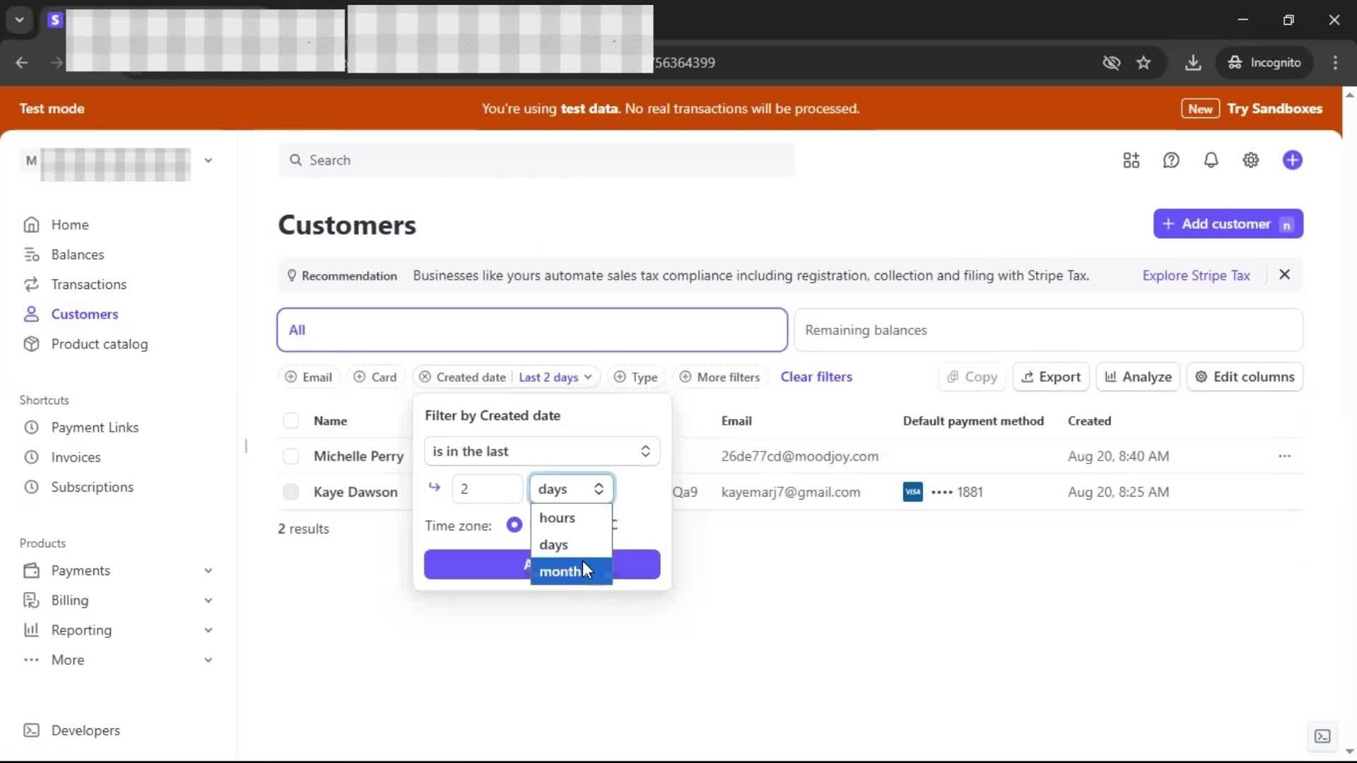CRM screenshot