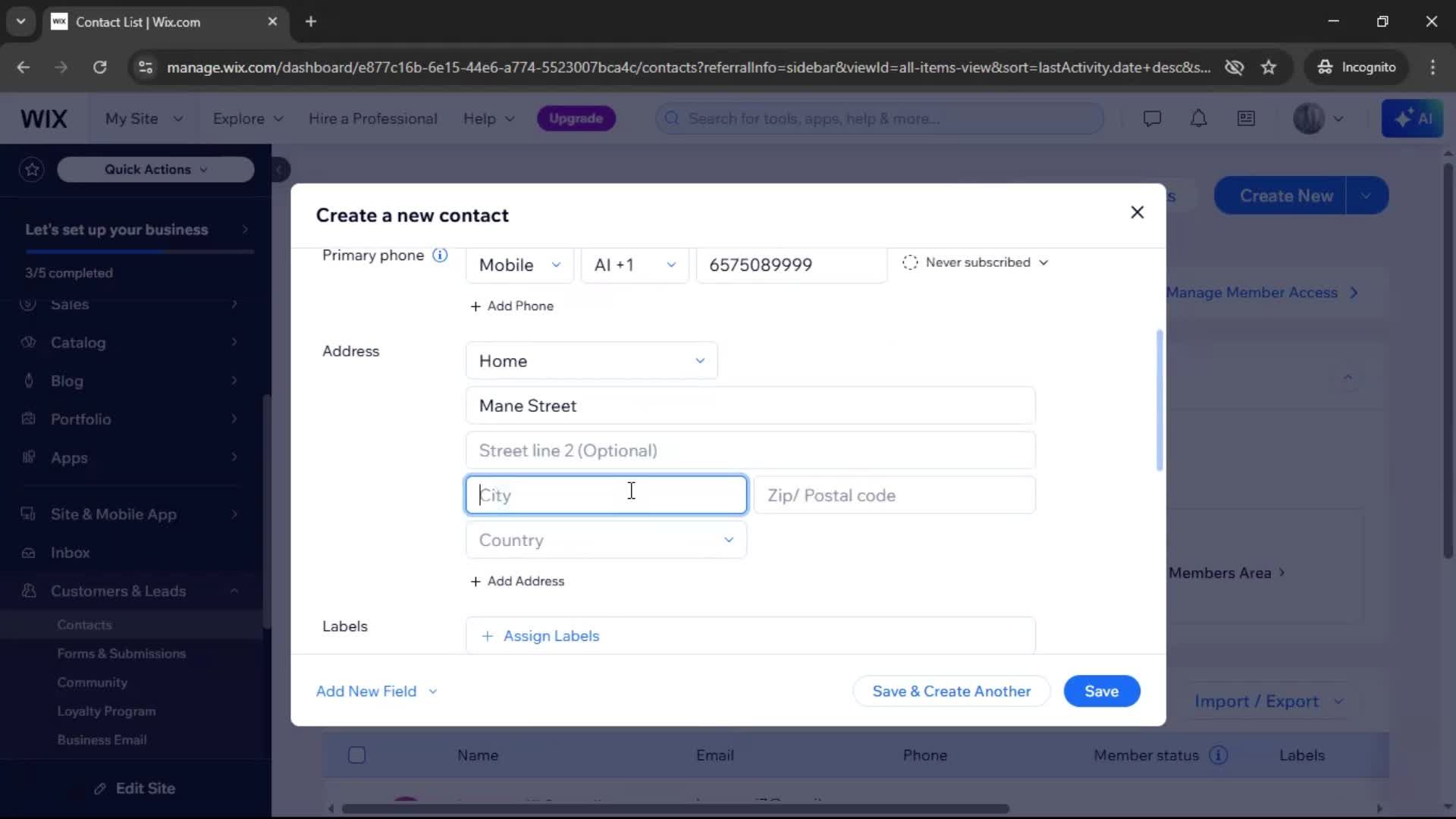 CRM screenshot