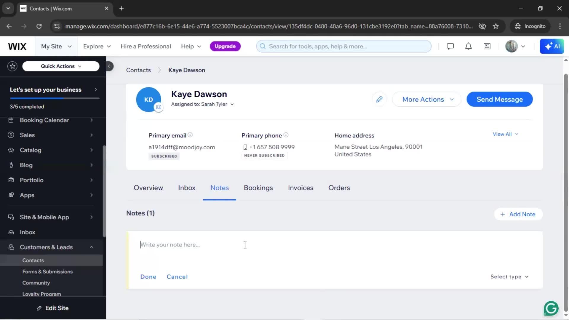 CRM screenshot