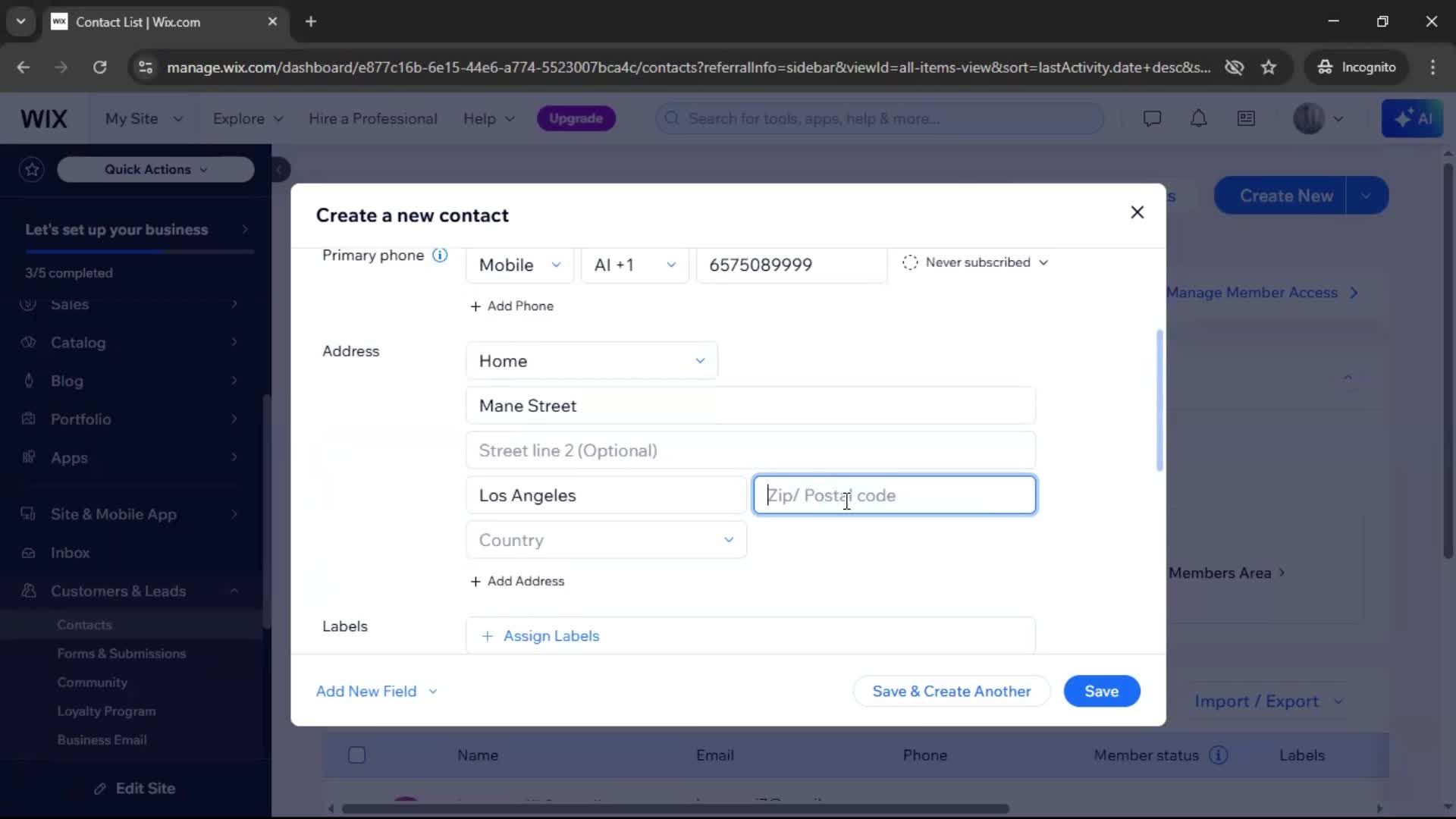 CRM screenshot