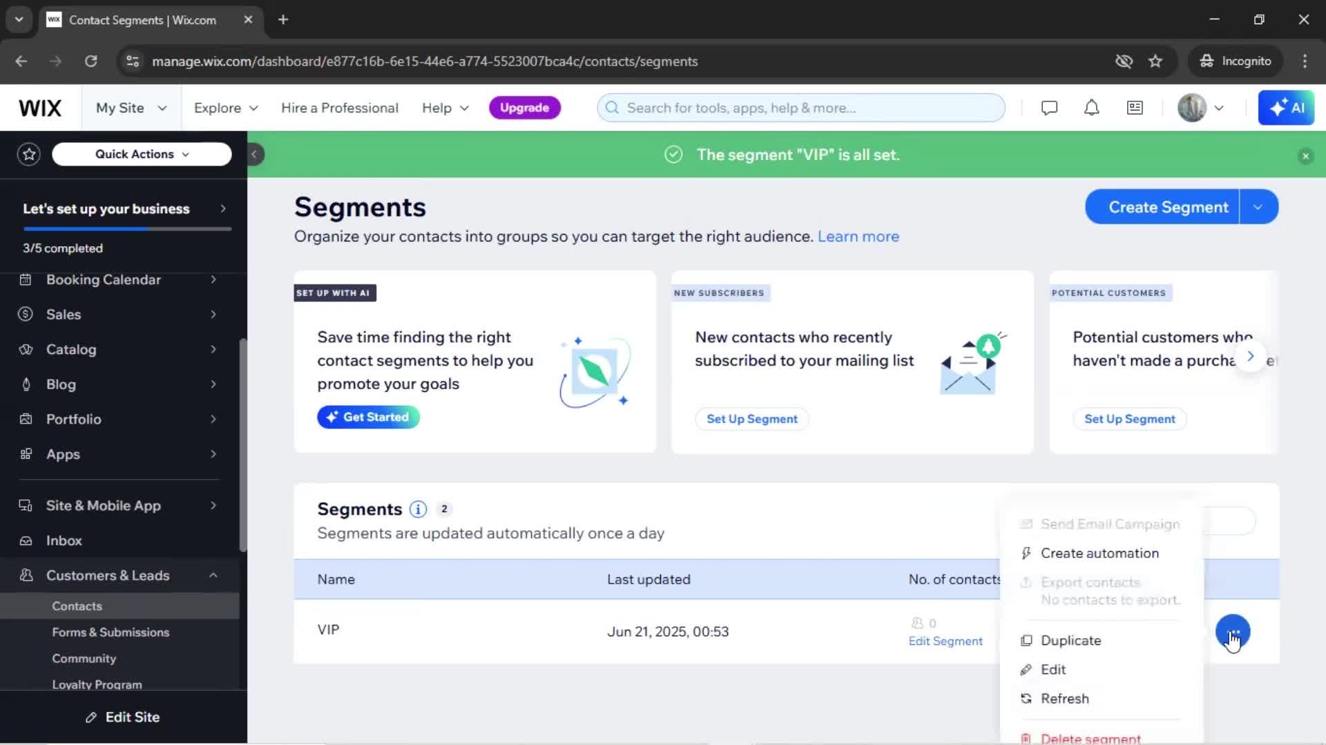 CRM screenshot