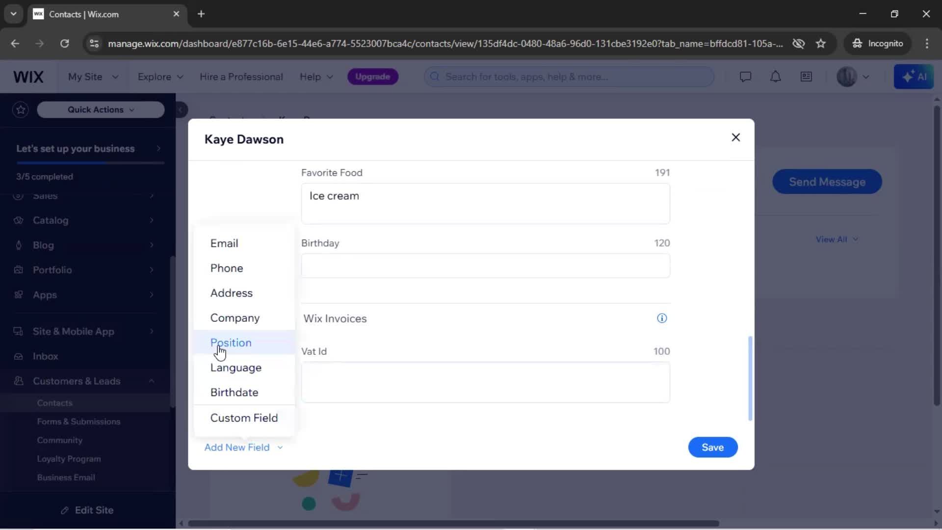 CRM screenshot
