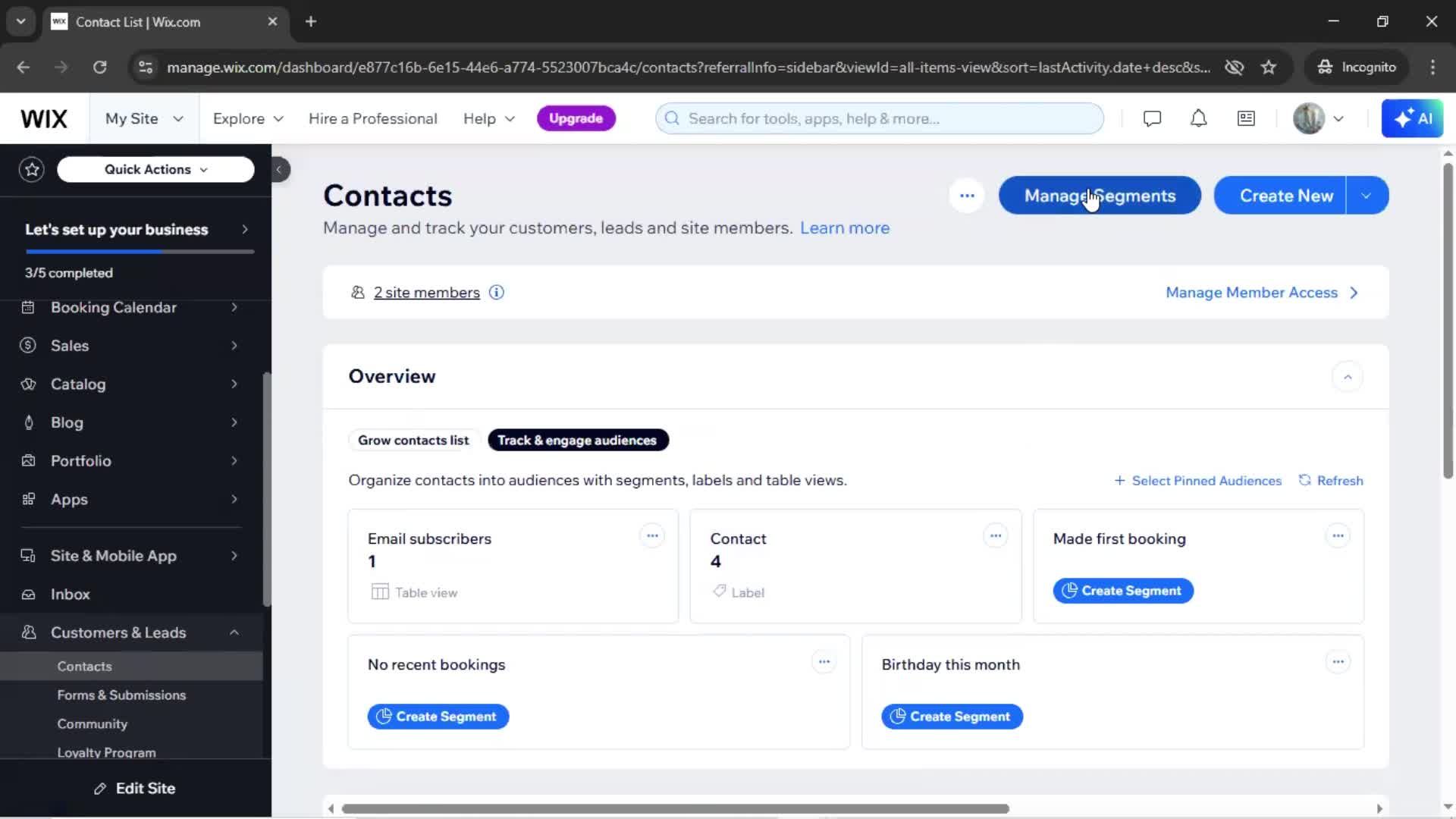 CRM screenshot