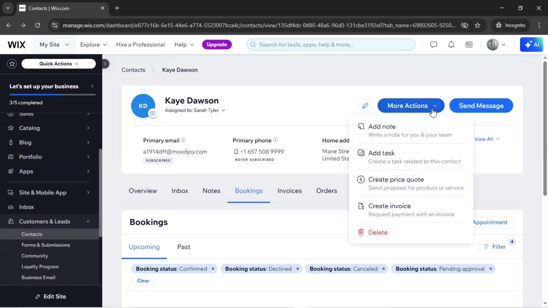 CRM screenshot