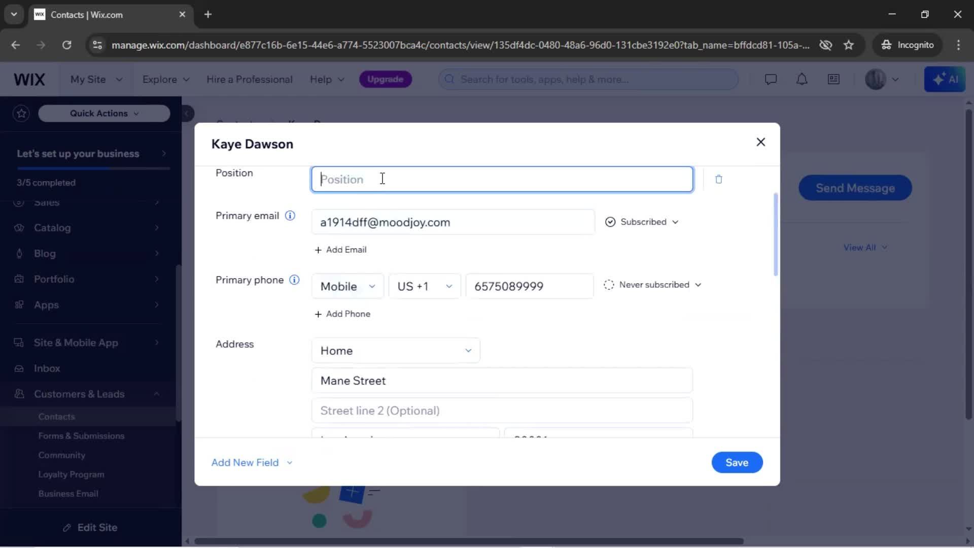 CRM screenshot