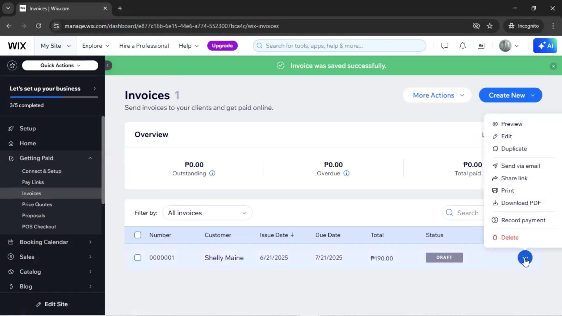 CRM screenshot