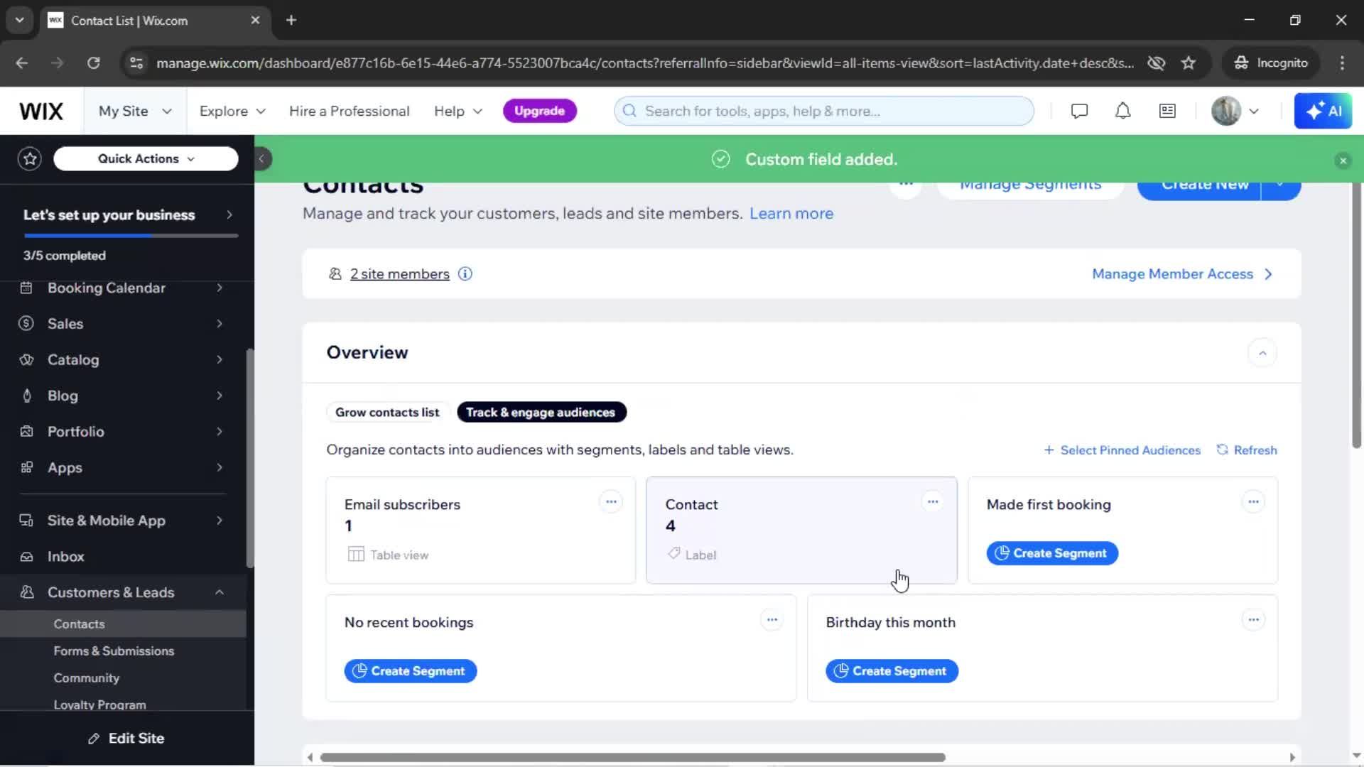 CRM screenshot