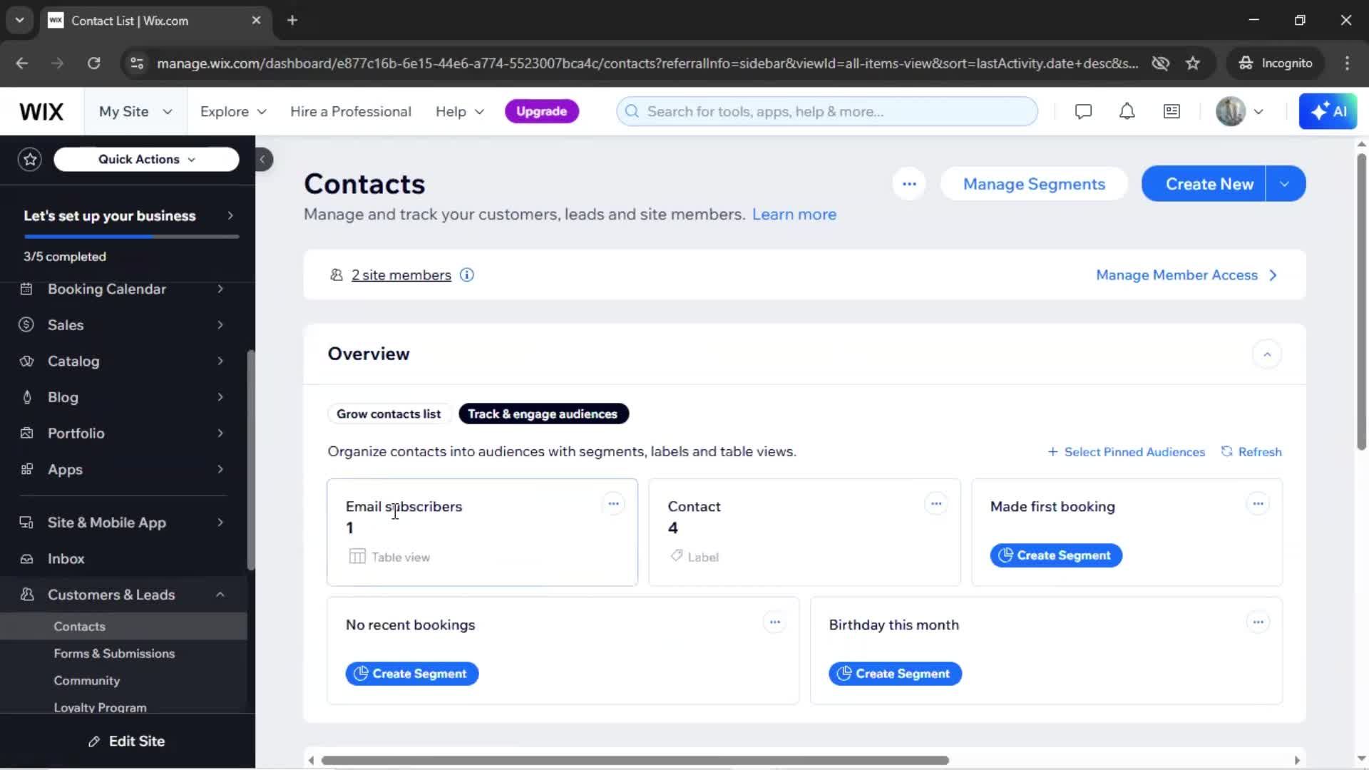 CRM screenshot