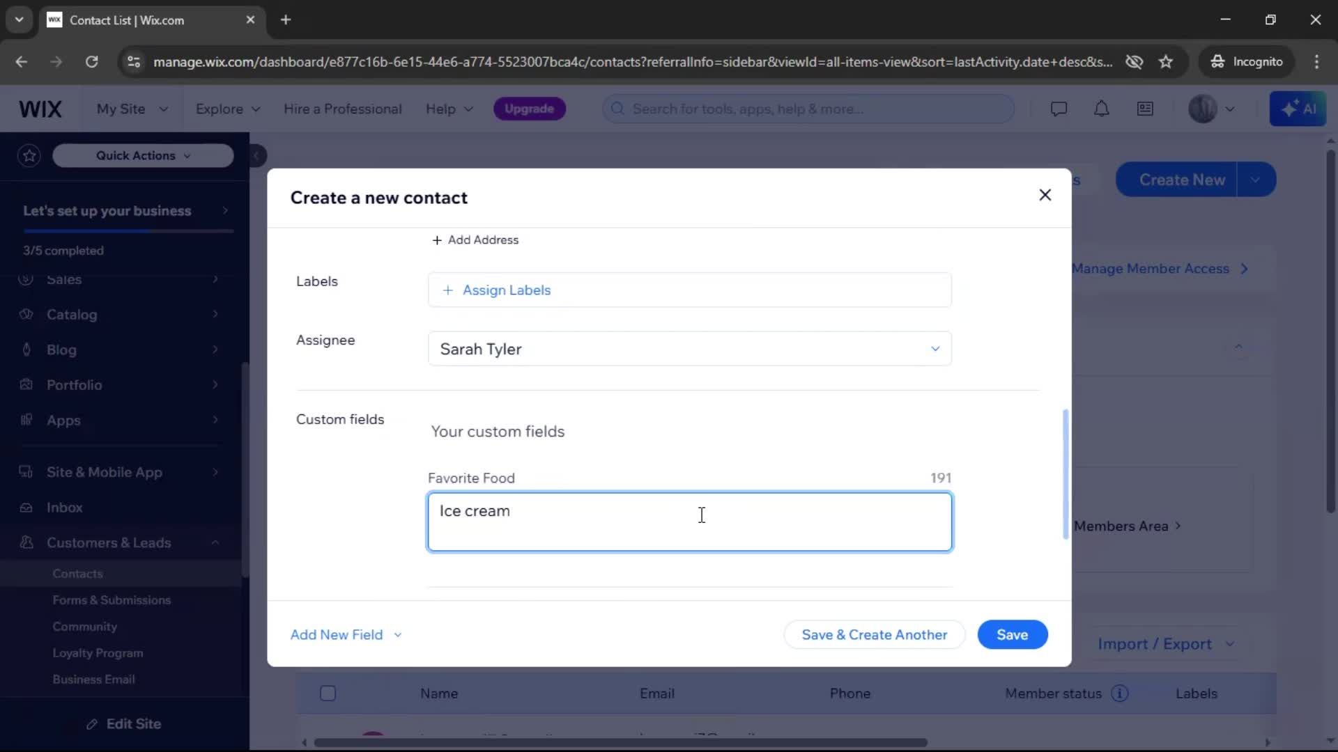CRM screenshot
