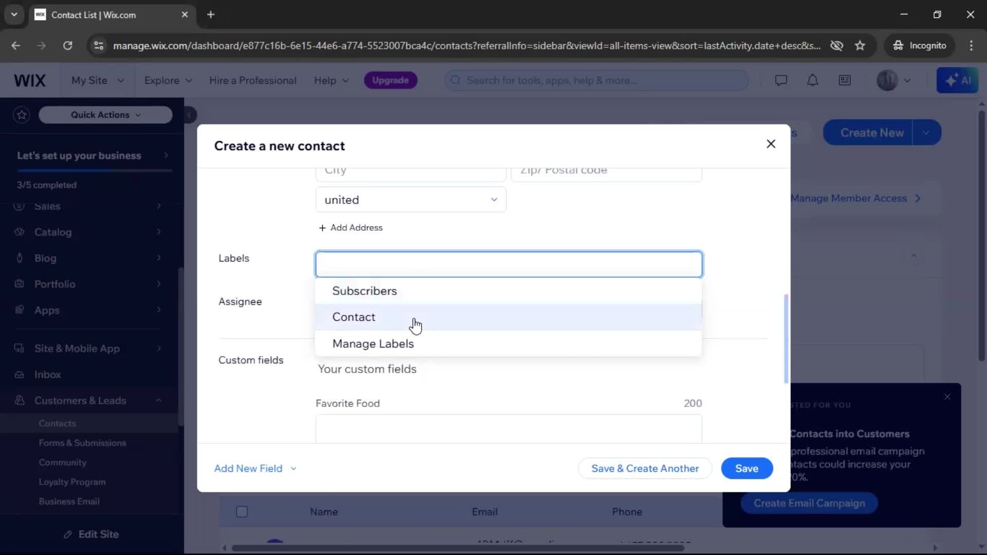 CRM screenshot