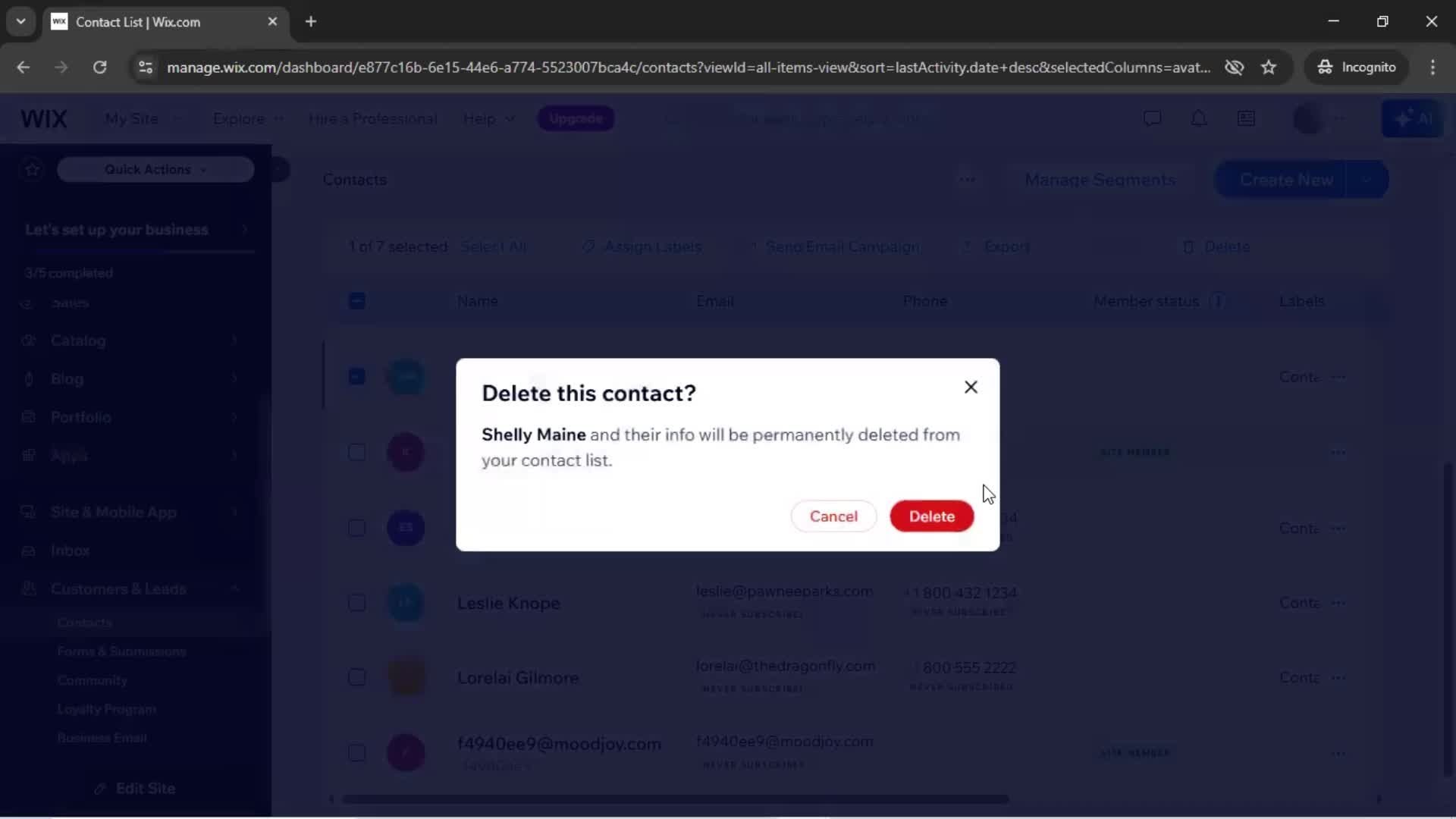 CRM screenshot