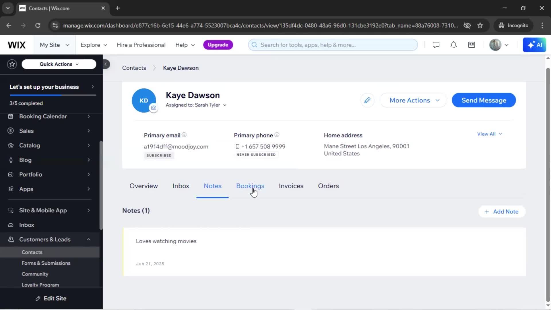CRM screenshot