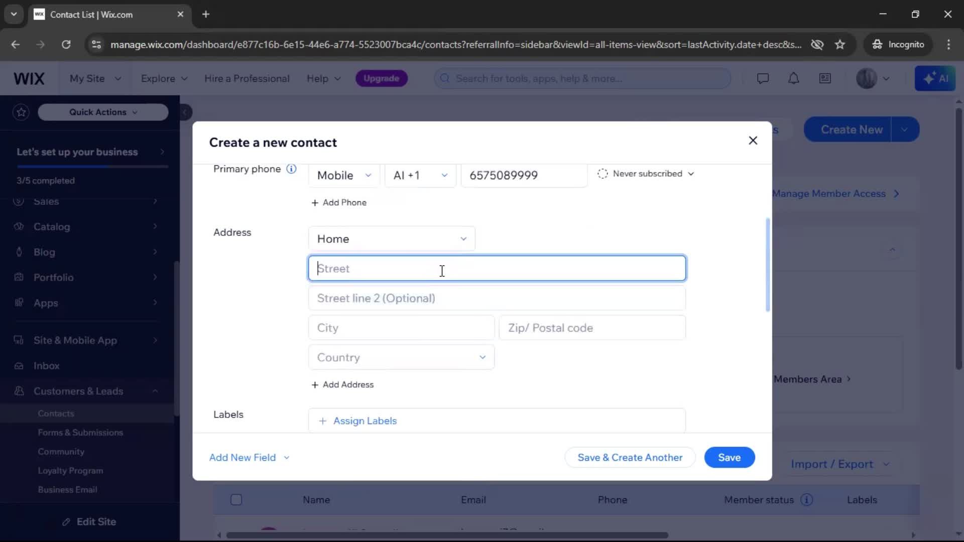 CRM screenshot