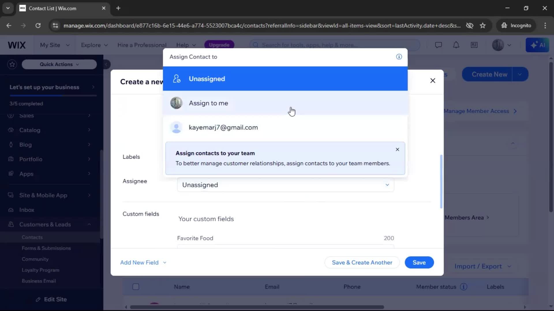 CRM screenshot