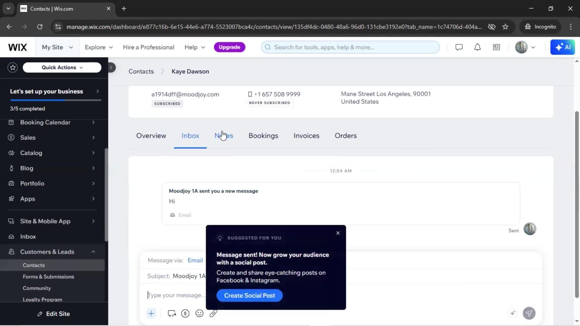 CRM screenshot
