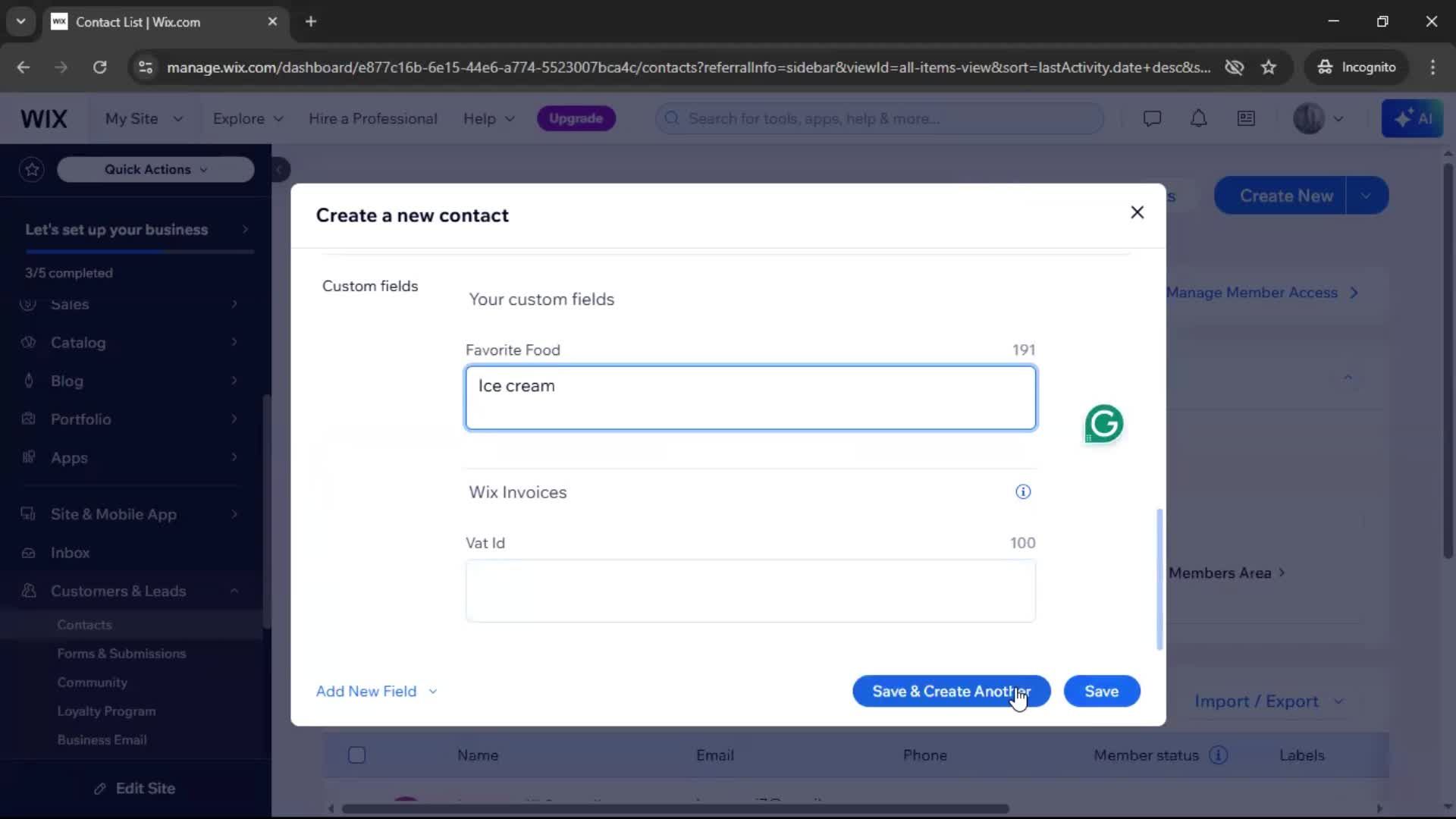 CRM screenshot