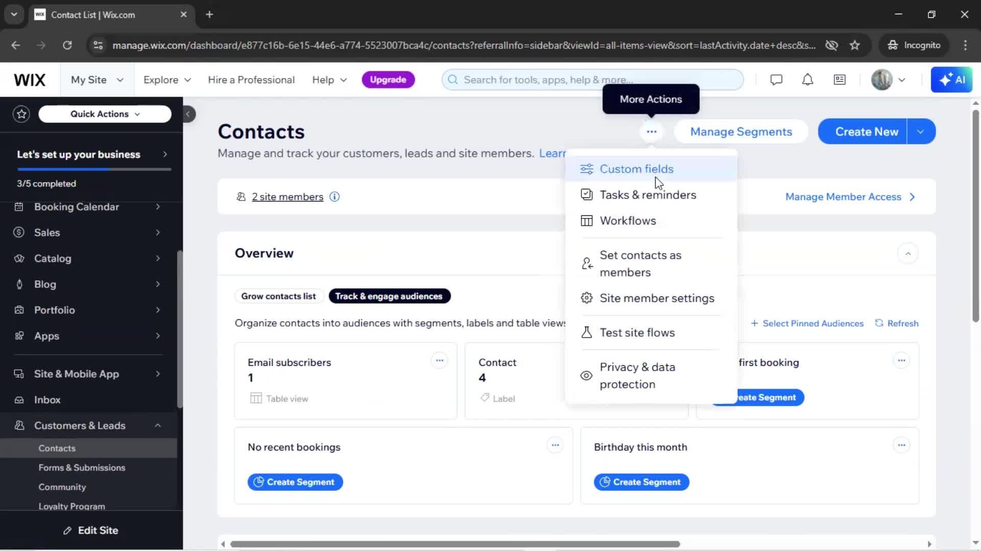 CRM screenshot
