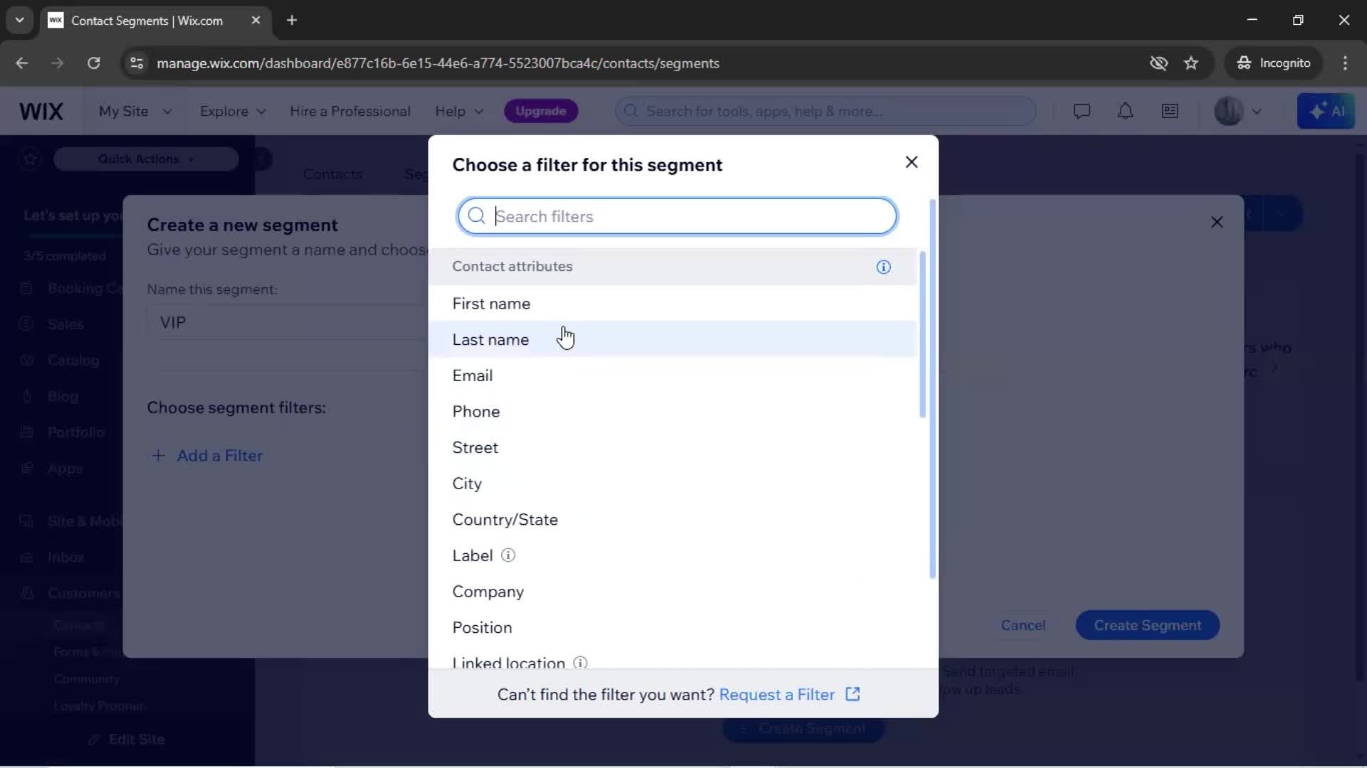 CRM screenshot