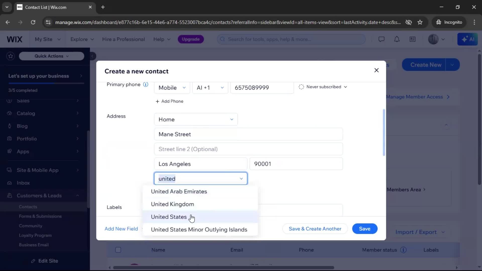 CRM screenshot