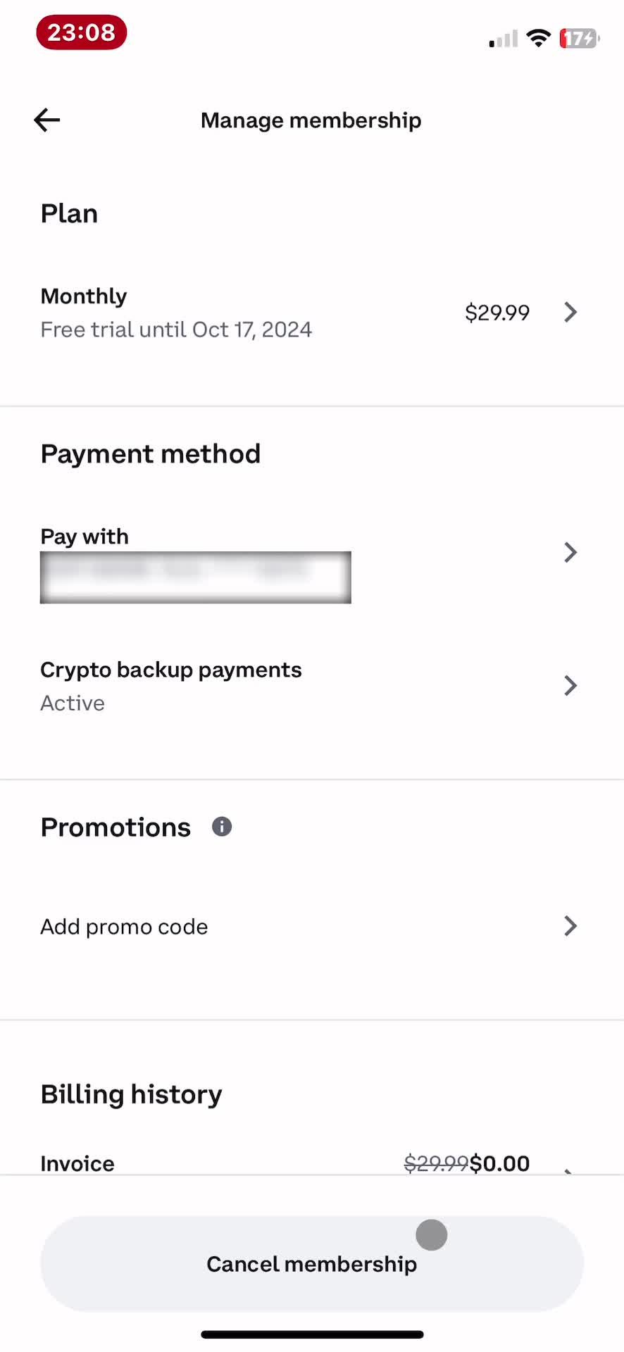 Cancelling your subscription on Coinbase video thumbnail