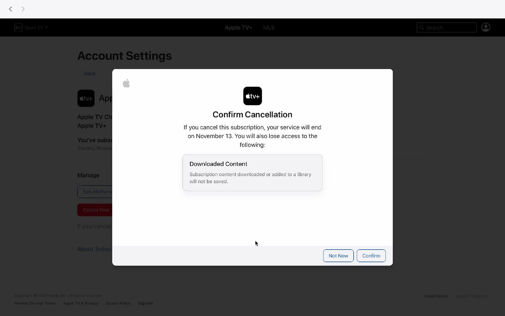 Cancelling your subscription on Apple TV video thumbnail