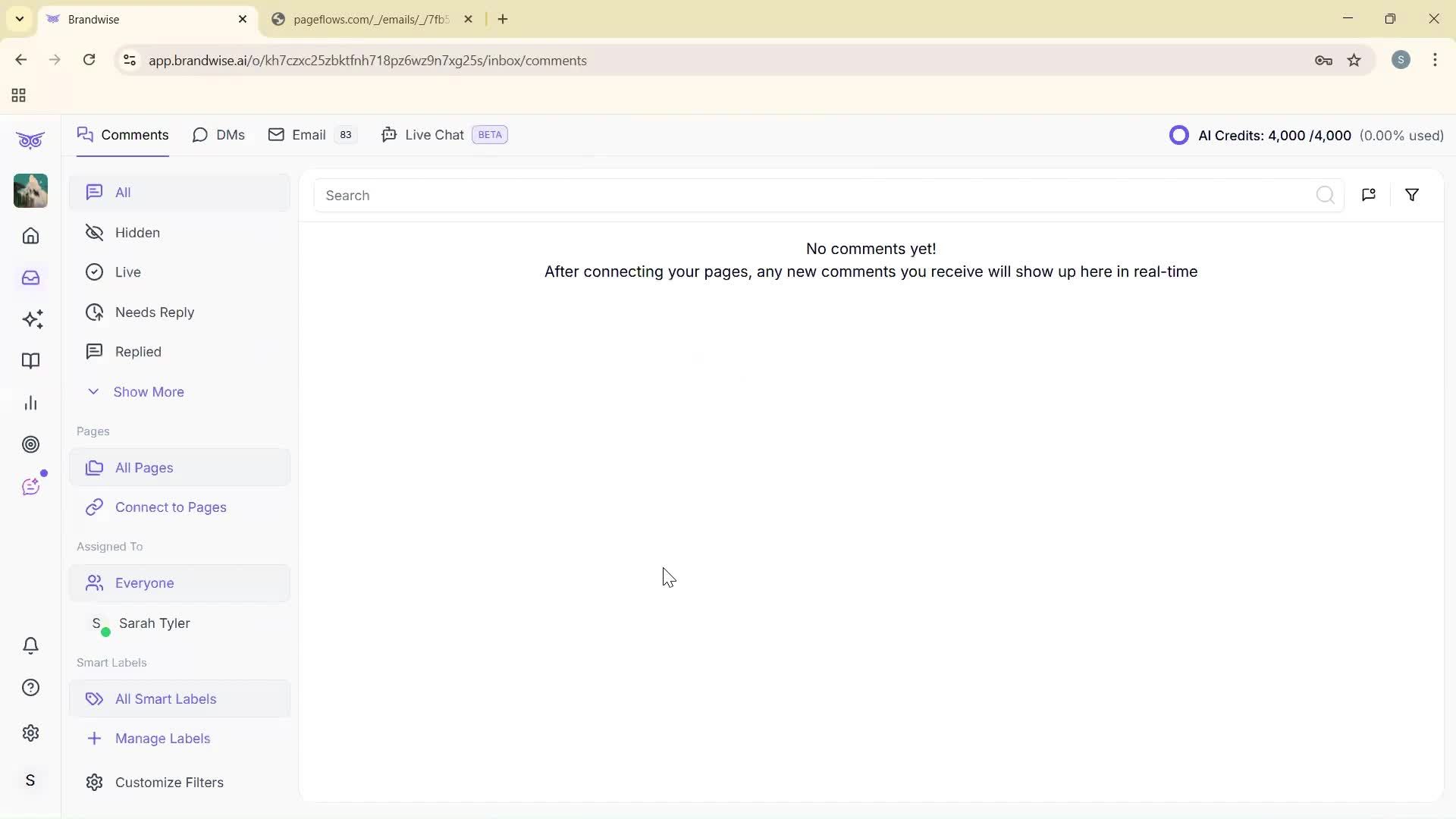 Changing password screenshot