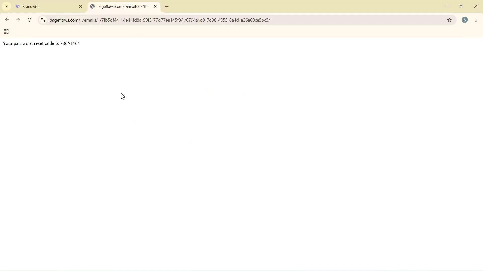 Changing password screenshot