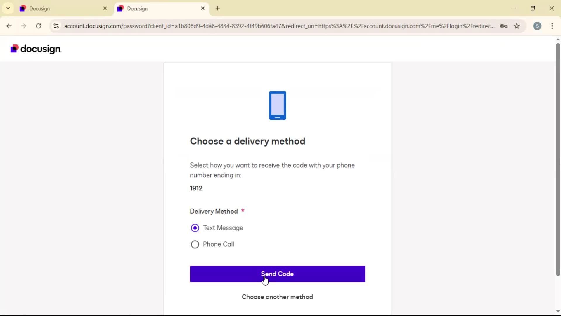 Changing password on Docusign video thumbnail