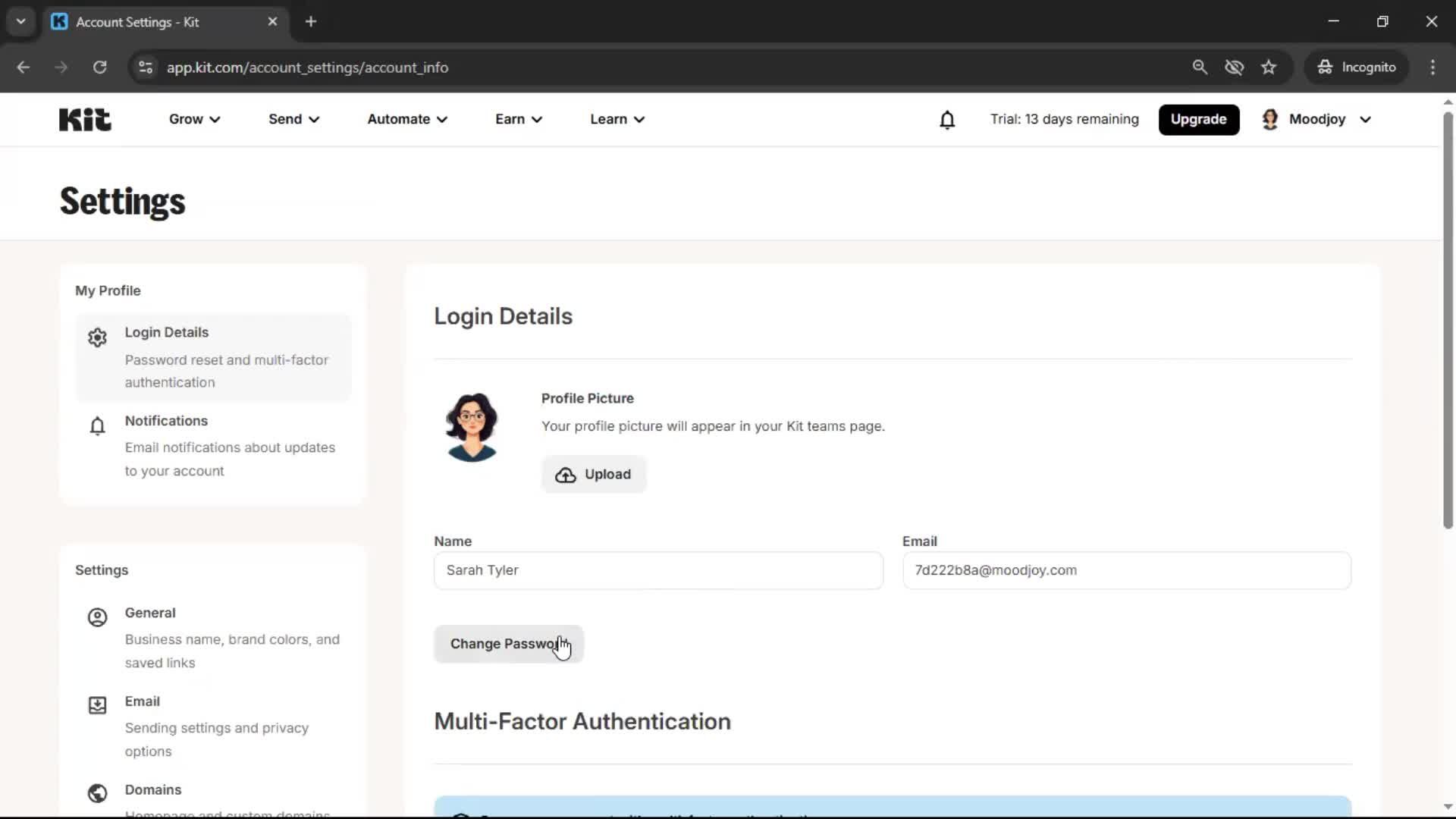 Changing password on Kit video thumbnail