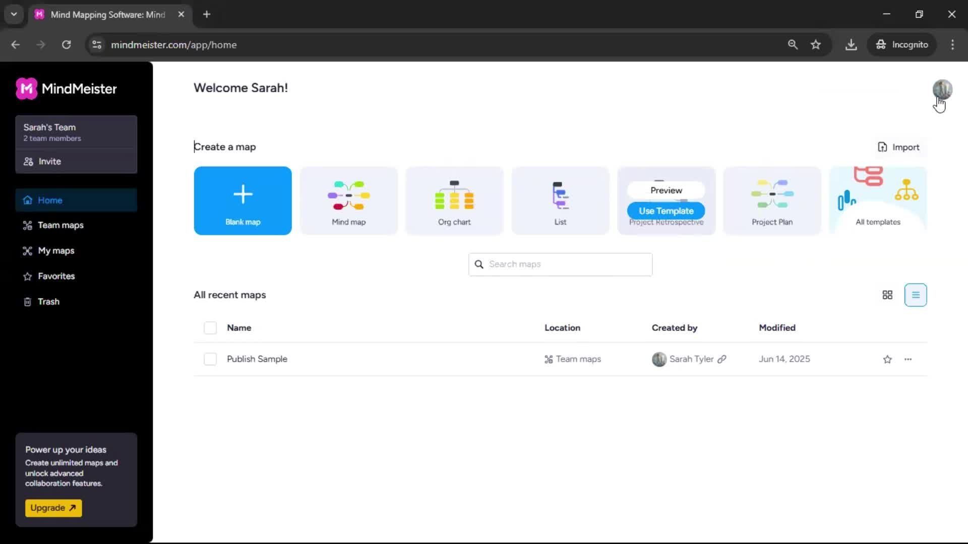 Changing password screenshot