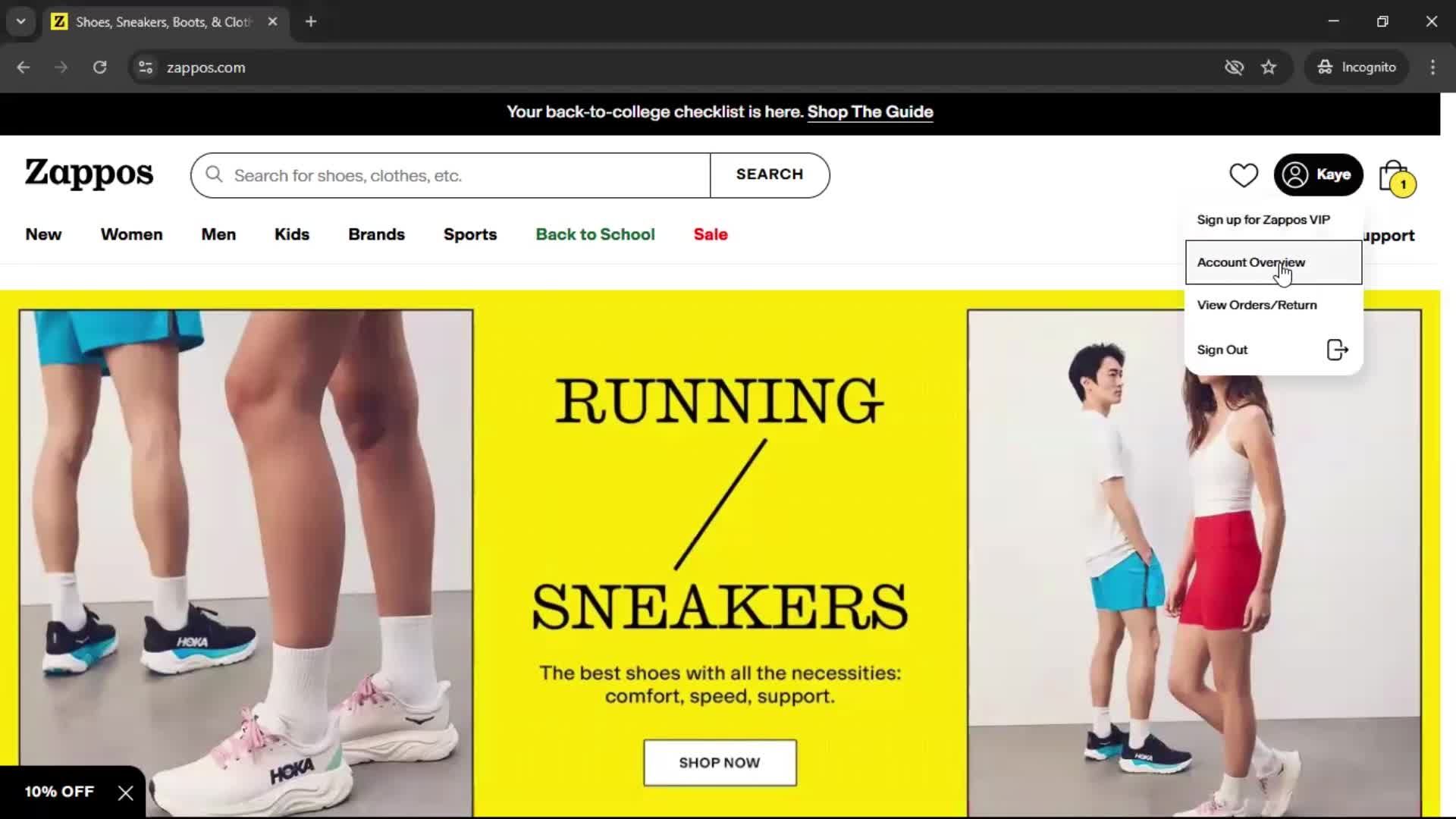 Changing password on Zappos video thumbnail