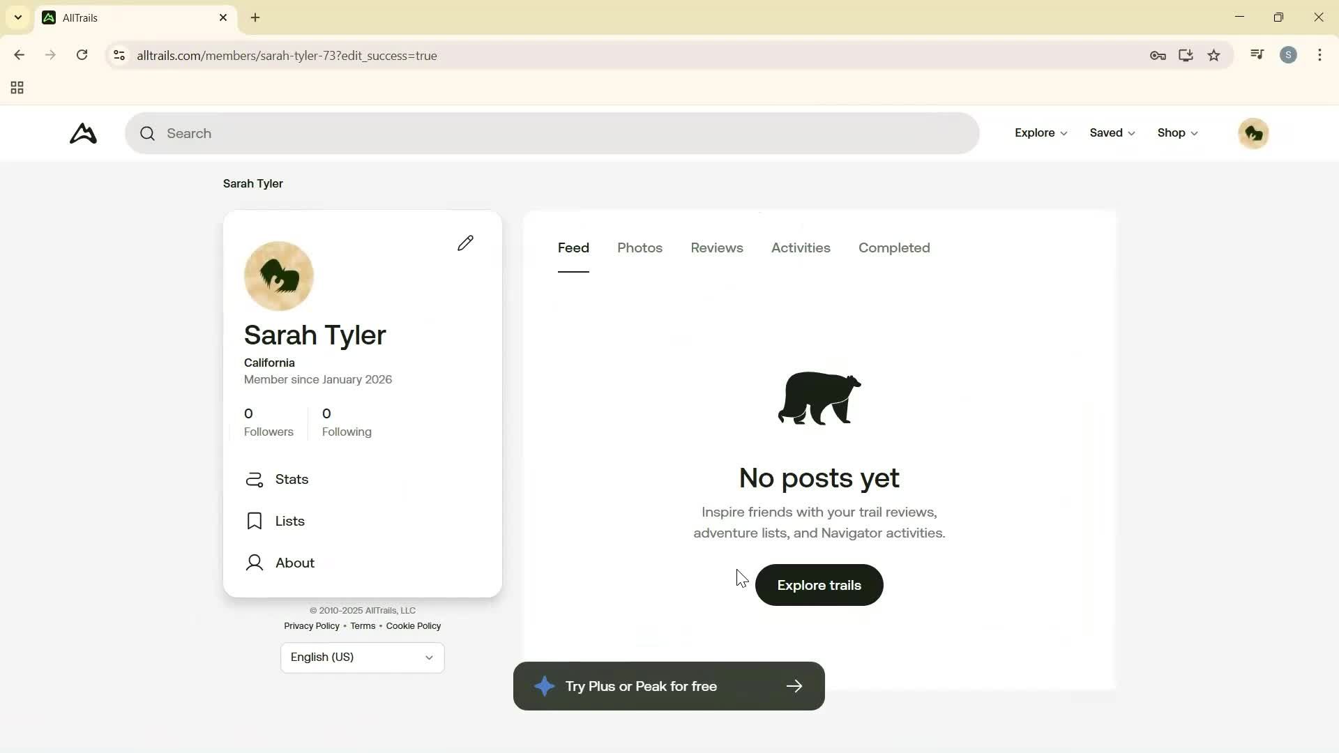 Changing password screenshot