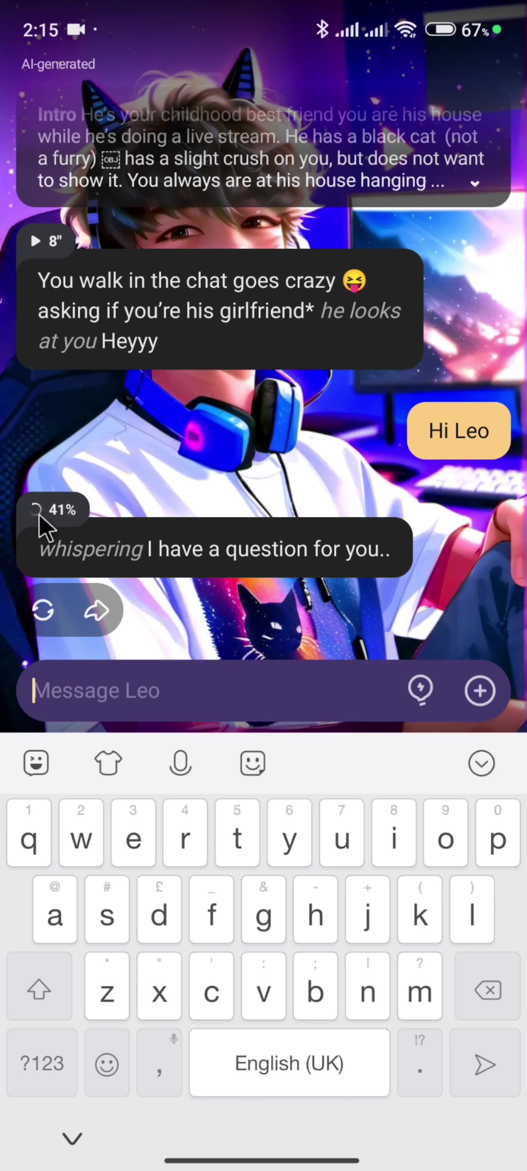 Chatting screenshot