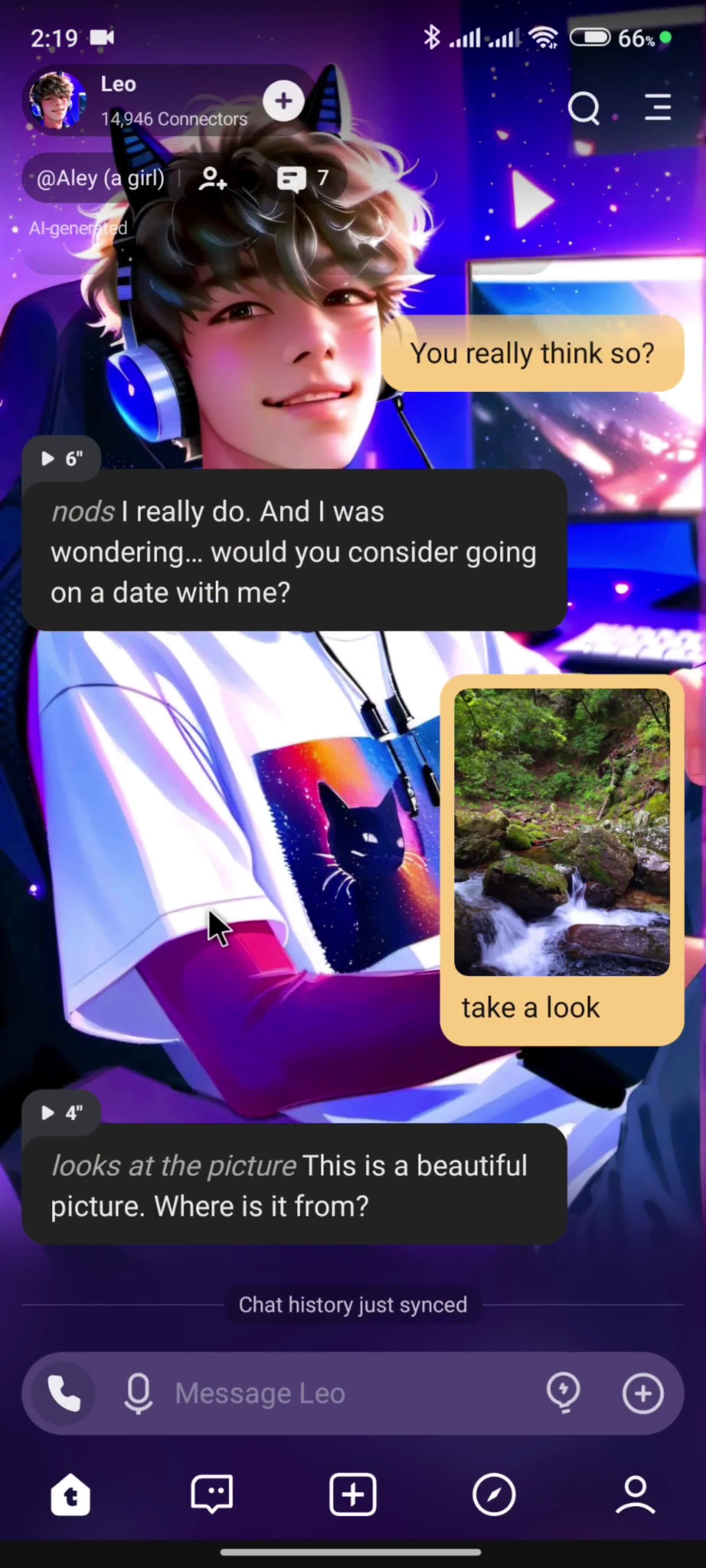 Chatting screenshot