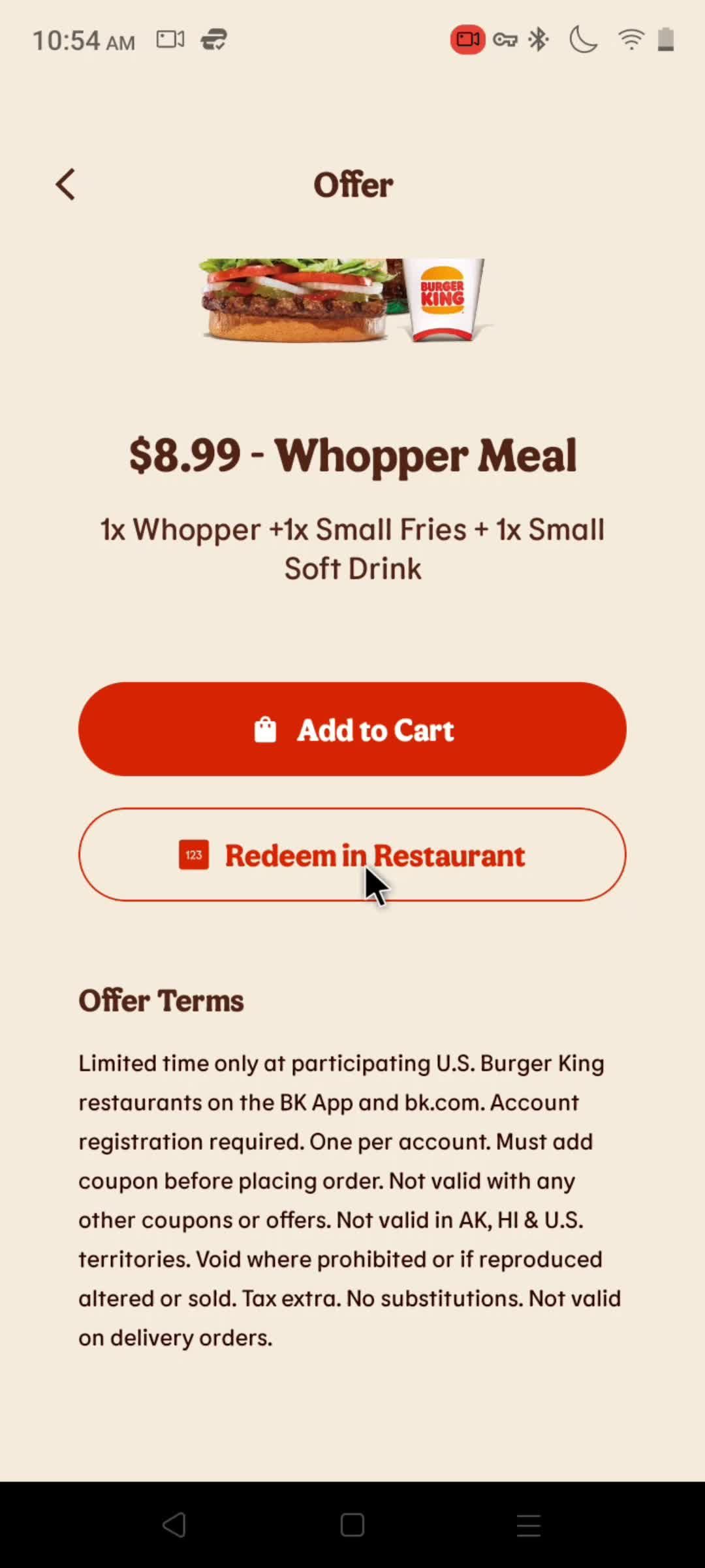 Redeeming an offer on Burger King video thumbnail