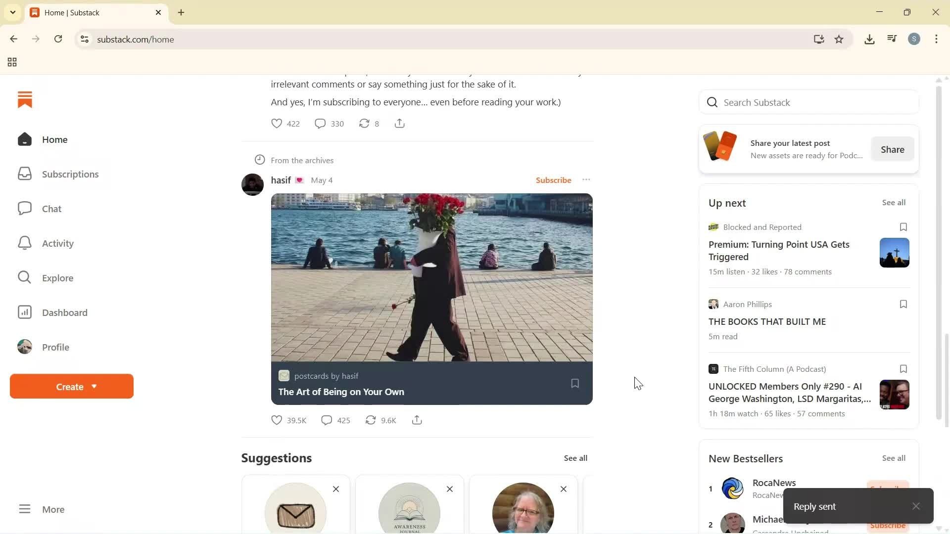 Commenting screenshot