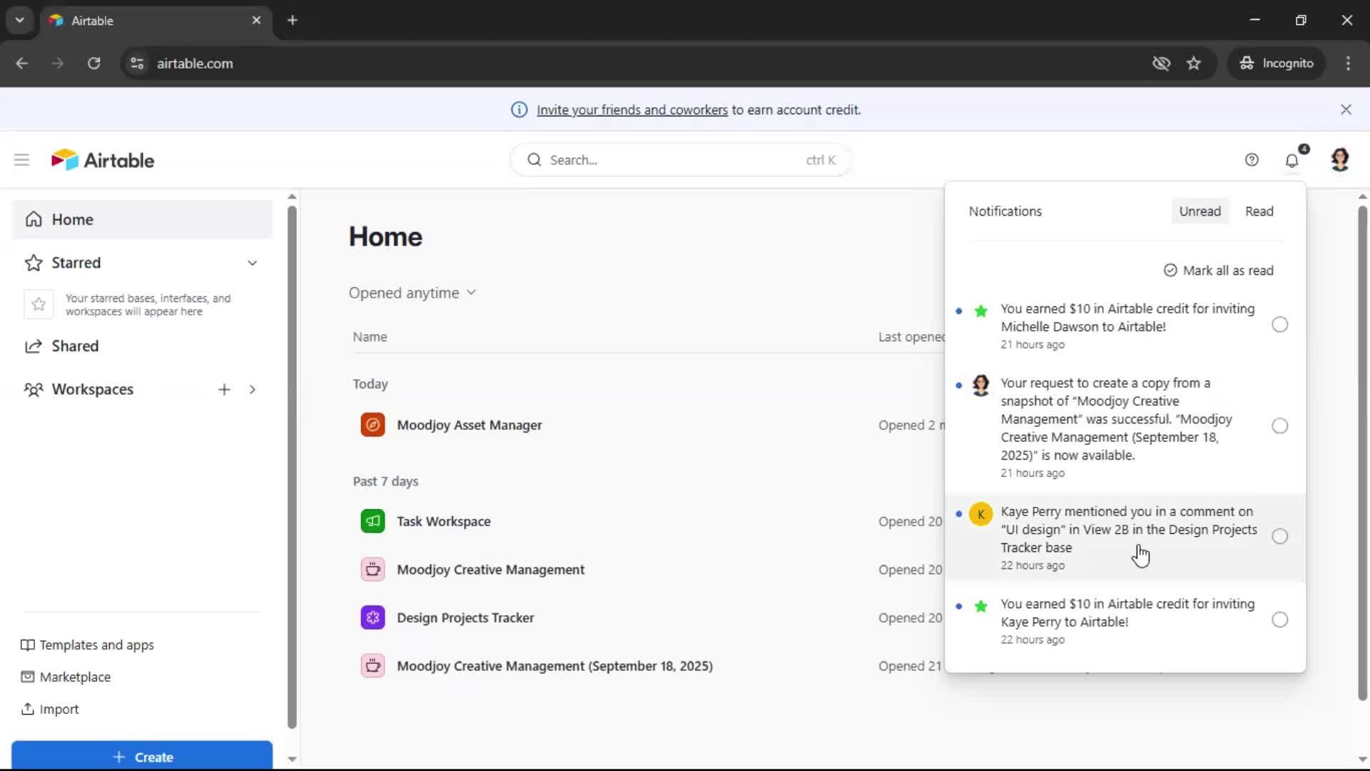 Commenting screenshot