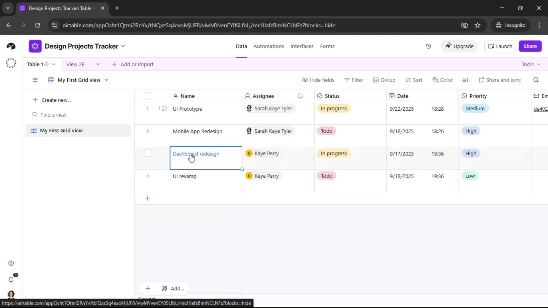 Commenting screenshot