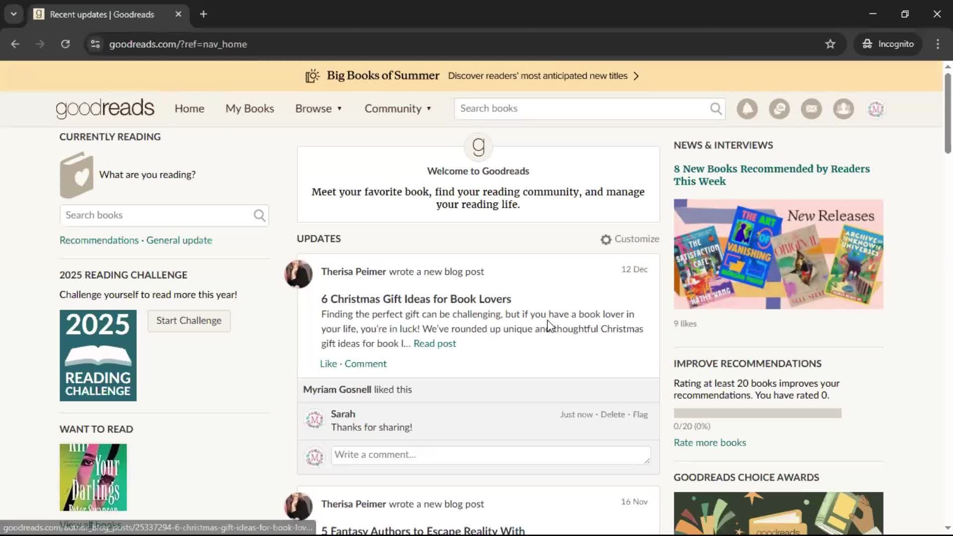 Commenting screenshot